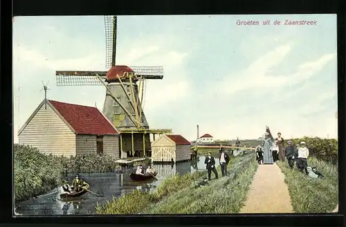 AK Zaanstreek, Flusspartie mit Windmühle