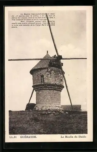 AK Guérande, Le Moulin du Diable, Windmühle