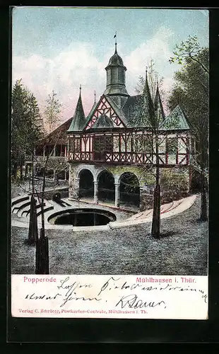 Relief-AK Mühlhausen i. Thür., Popperoder Quelle