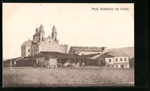 AK Pinsk, Kathedrale mit Kloster