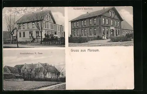 AK Morsum, Geschäftshaus H. Timm, Normanns Gasthaus