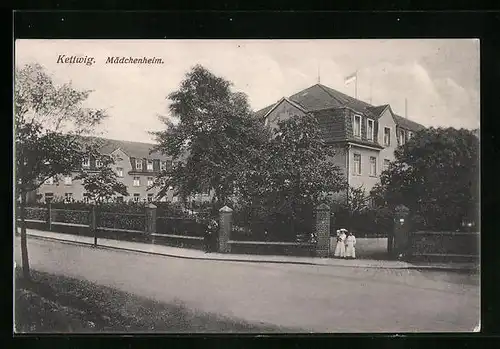 AK Kettwig, Strassenpartie am Mädchenheim