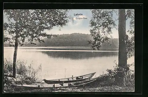 AK Lehnin, Colpin-See mit Kähnen