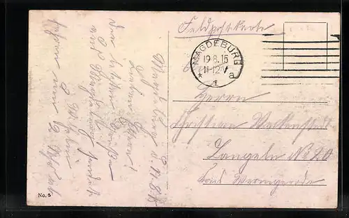 AK Magdeburg, Elöbansicht mit Dom