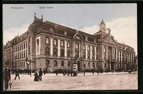 AK Karlsruhe, Kaiserliches Postamt