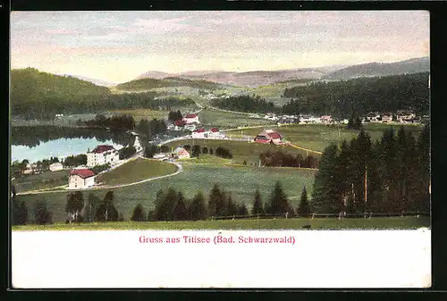 AK Titisee, Ortsansicht mit See