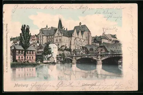 AK Marburg, Universität mit Brücke