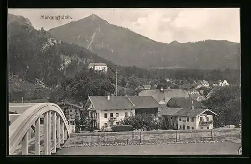 AK Marquartstein, Brücke gegen Ort
