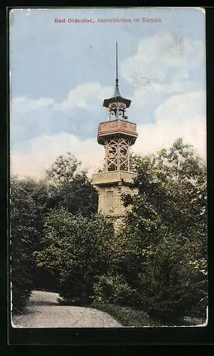 AK Bad Oldesloe, Aussichtsturm im Kurpark