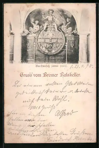 AK Bremen, Ratskeller, Das Bacchusfass von 1653