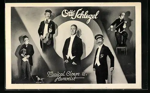AK Otto Schlegel, Musical Clown und Humorist