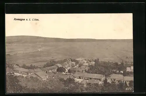 AK Romagne s. l. Côtes, Panorama