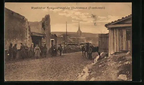 AK Dannevoux, Westlicher Kriegsschauplatz