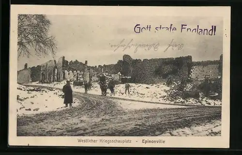 AK Epinonville, Westlicher Kriegsschauplatz