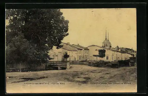 AK Fresnes-en-Woévre, Rue de Metz