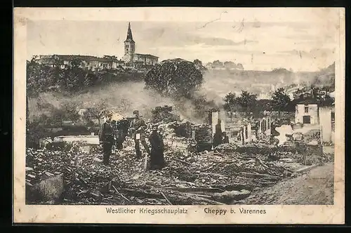 AK Cheppy, Westlicher Kriegsschauplatz