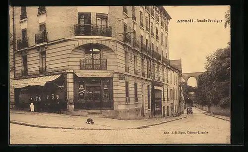 AK Arcueil, Rue de Provigny, Strassenpartie