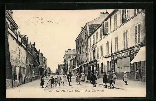 AK Choisy-le-Roi, Rue Chevreuil, Strassenpartie