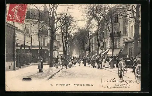 AK Le Perreux, Avenue de Rosny