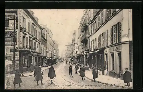 AK Saint-Mandé, Grande Rue de al République, Strassenpartie