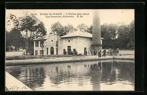 AK Parc Saint-Maur, L`Usine des eaux, Les Bassins filtrants