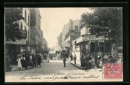 AK La Varenne, Rue Saint-Hilaire