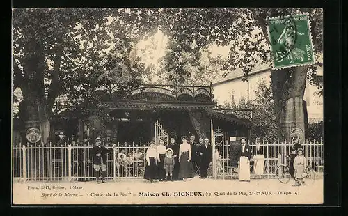 AK St-Maur, Maison Ch.Signeux, 59, Quai de la Pie