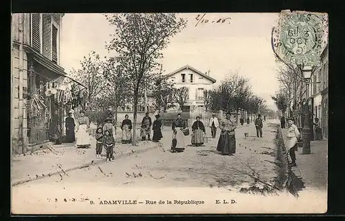 AK Adamville, Rue de la Republique