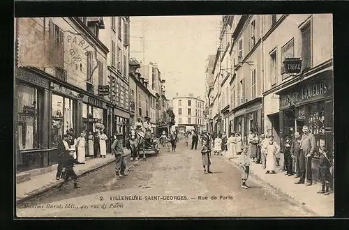 AK Villeneuve-Saint-Georges, Rue de Paris