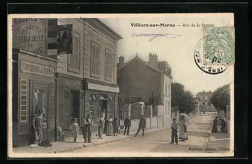 AK Villiers-sur-Marne, Rue de la Station