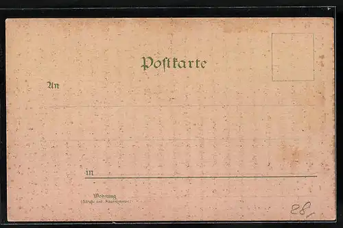 Lithographie Traisa, Hote & Restaurant von Riedmatter, Totalansicht