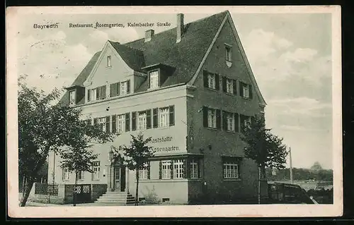 AK Bayreuth, Restaurant Rosengarten, Kulmbacher Strasse