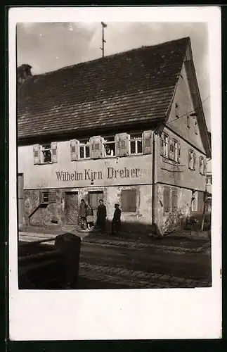 Foto-AK Weiler zum Stein, Dreher Wilhelm Kirn, 1928