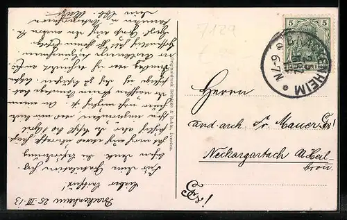 AK Brackenheim, Partie der Obertor-Strasse