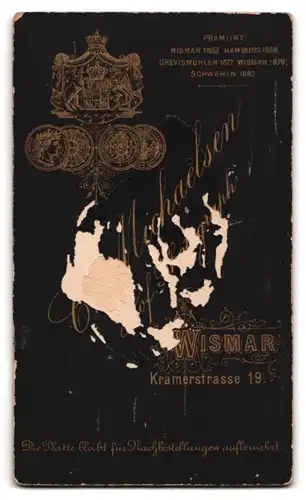 Fotografie C. Michaelsen, Wismar, Krämerstr. 19, Anni Meissner in hübscher Kleidung