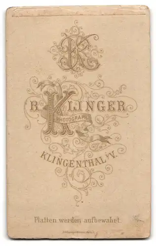 Fotografie R. Klinger, Klingenthal i /V., Junge Dame mit Kragenbrosche und Halskette