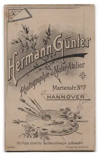 Fotografie H. Günter, Hannover, Marienstrasse 7, Junges Bruderpaar mit Segelohren