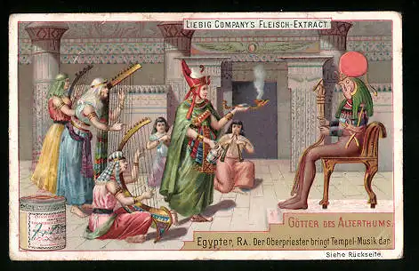 Sammelbild Liebig, Götter des Altertums, Ra in Ägypten