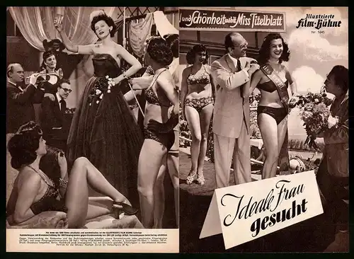 Filmprogramm IFB Nr. 1645, Ideale Frau gesucht, Inge Egger, Wolf Albach-Retty, Regie: Franz Antel