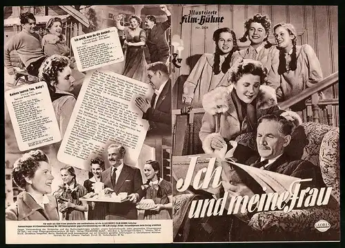 Filmprogramm IFB Nr. 2004, Ich und meine Frau, Paula Wessely, Attila Hörbinger, Regie: Eduard von Borsody