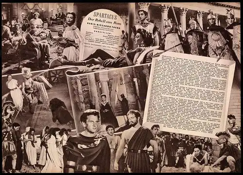 Filmprogramm IFB Nr. 1992, Spartacus - Der Rebell von Rom, Massimo Girotti, Gianna Maria Canale, Regie: Riccardo Freda