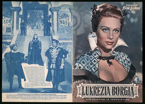 Filmprogramm IFB Nr. 2163, Lukrezia Borgia, Marion Degler, Ullrich Haupt, Regie: Christian-Jaque