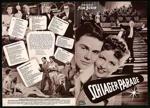 Filmprogramm IFB Nr. 2130, Schlagerparade, Germaine Damar, Walter Giller, Regie: Eric Odeq