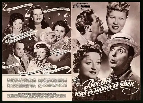 Filmprogramm IFB Nr. 2305, Bei dir war immer so schön, Heinz Drache, Ingrid Stenn, Regie: Hans Wolff