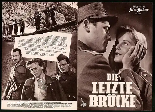 Filmprogramm IFB Nr. 2268, Die letzte Brücke. Maria Schell, Bernahrd Wicki, Regie: Helmut Käutner