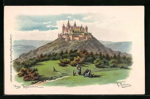 Künstler-AK Friedrich Perlberg: Burg Hohenzollern