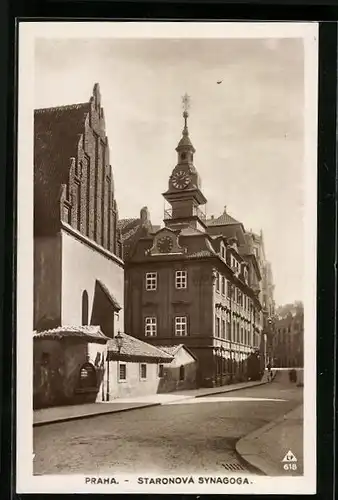 AK Prag / Praha, Staronová Synagoga, Synagoge