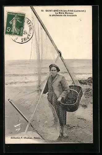 AK Saint-Brévin-les-Pins, La Mère Moreau la pêcheuse de boucauts