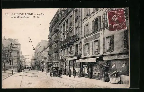 AK Saint-Mandé, La Rue de la République