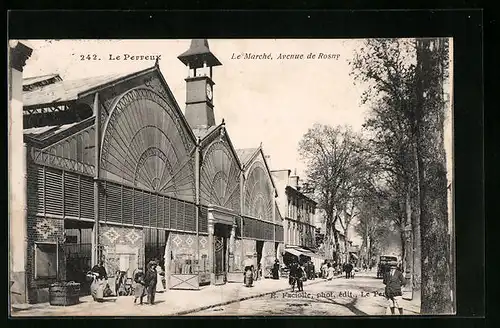 AK Le Perreux, Le Marché, Avenue de Rosny